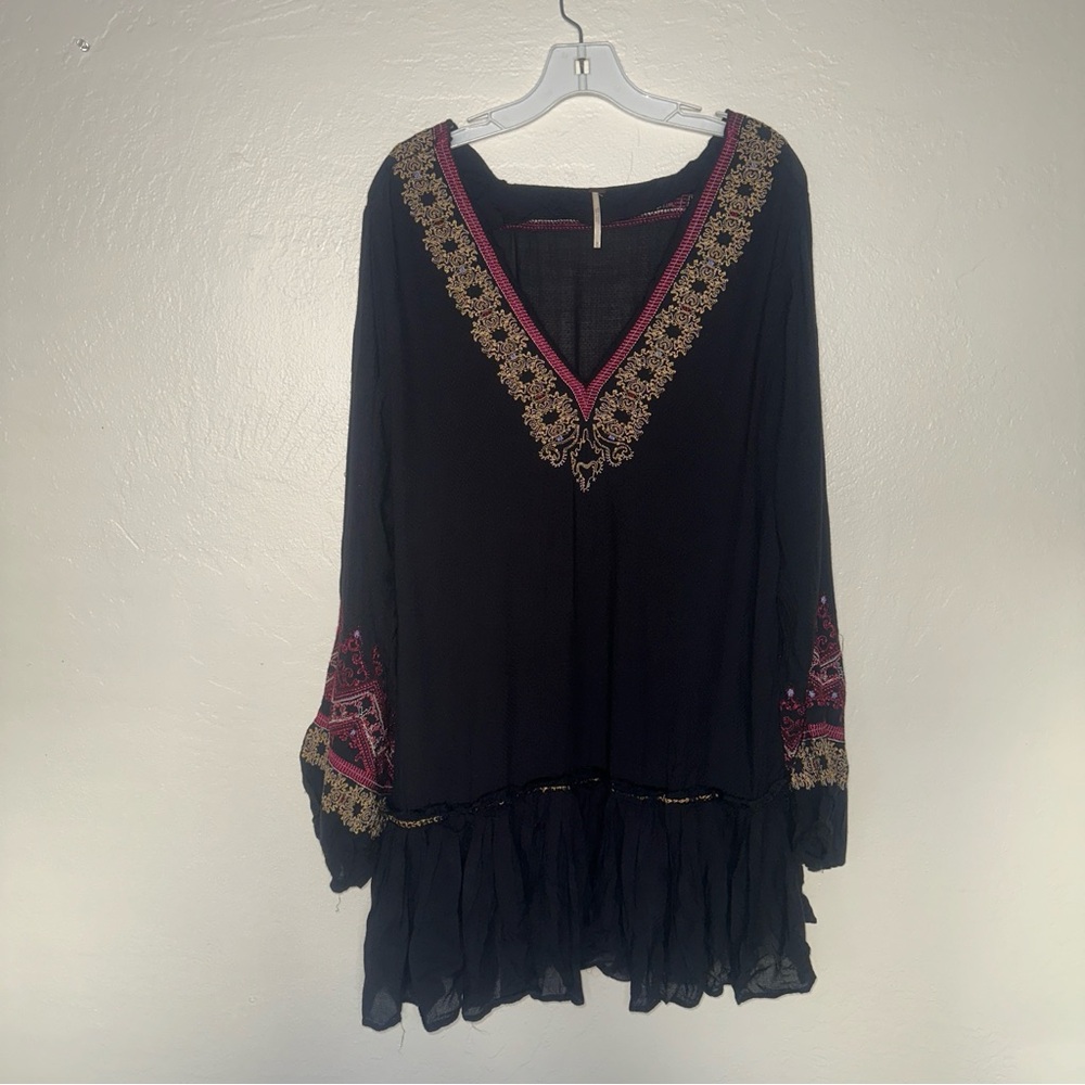 Free People Wild One Embellished Mini Dress Size Medium - Picture 11 of 12
